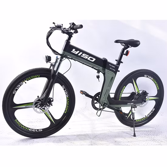27.5 Inch Wholesale Full Suspension Hummer Foldable Lithium Hidden Battery Motor Mountain Electric Folding Bike 500W for Europe Market