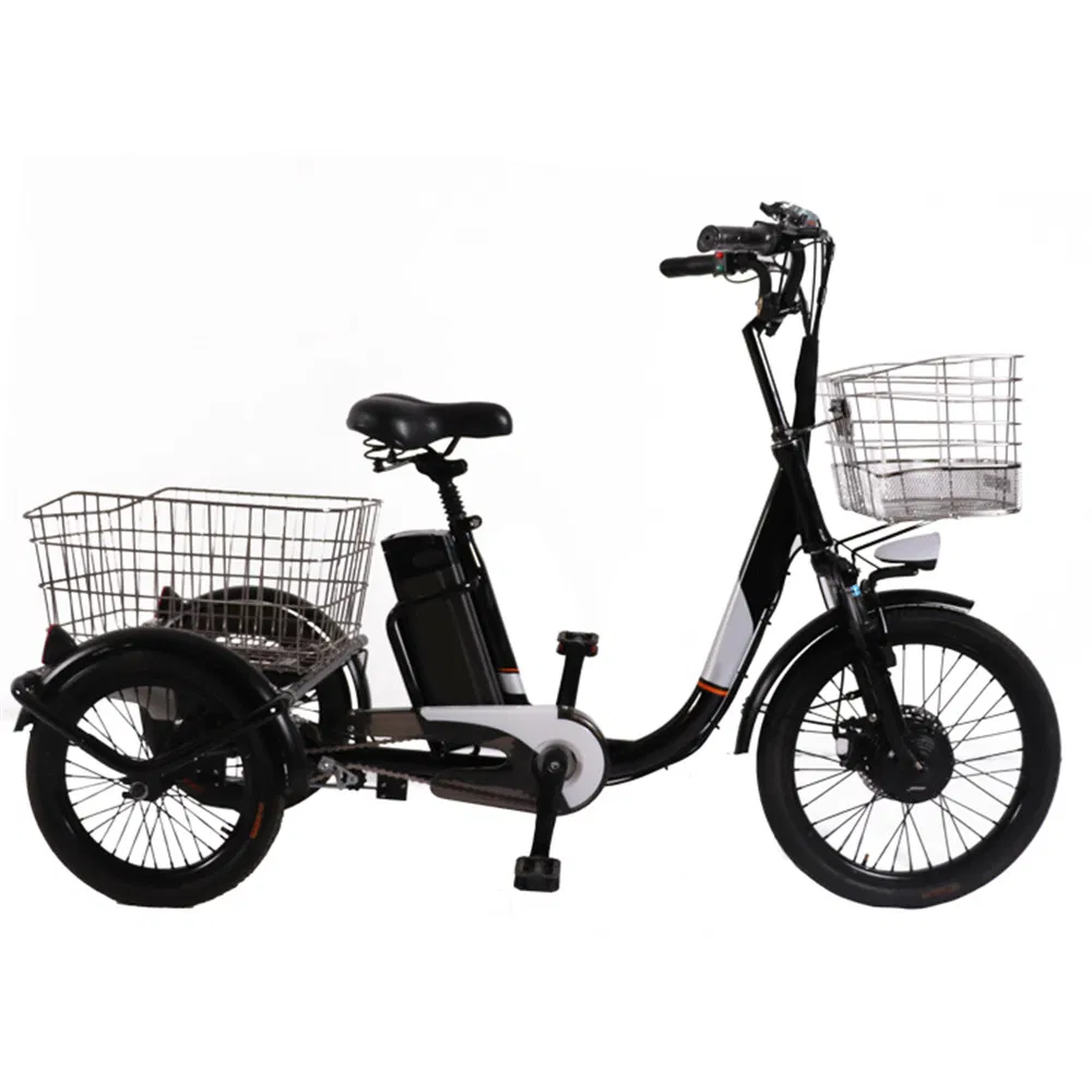 Hot Sell Electric Lady City Bike Bicycle Tricycle Trikevtuvia 24 Inch Electric Trike Fat Tire36V Lithium Battery Electric Drift Scooter Trike